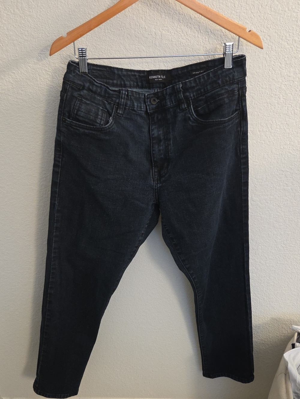 Kenneth Cole Slim Straight DARK BLUE Wash Jeans
